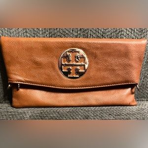 Tory Burch fold over clutch purse